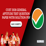 CUET 2026 General Aptitude Test Question Paper May 21 Shift 2 with Solution Pdf